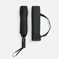 Зонт обратного сложения twoGether с двойным куполом, черный