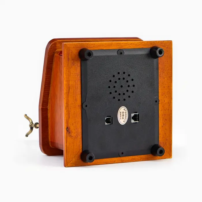 Ретро-телефон &laquo;Строгий&raquo;, шкатулка, 17&times;17&times;26 см, дерево