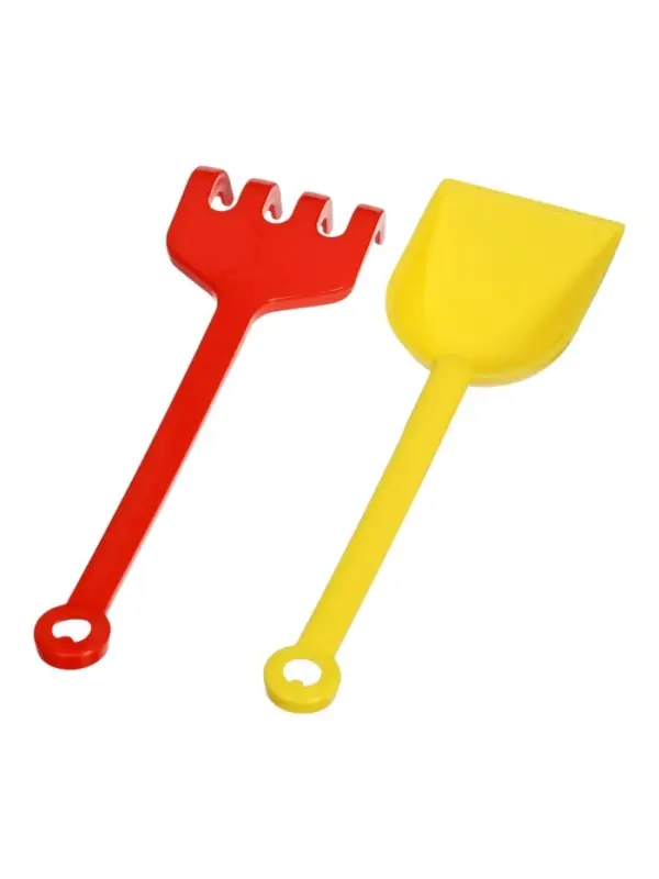 Песочный набор №101 ведро-цветок 0,3 л, сито, грабли, совок 01801