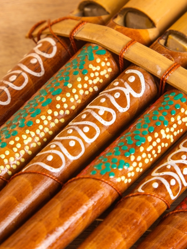 Сувенирный музыкальный инструмент «Флейта Пана», 11×20×3 см, бамбук Сувенирный музыкальный инструмент «Флейта Пана», 11×20×3 см, бамбук