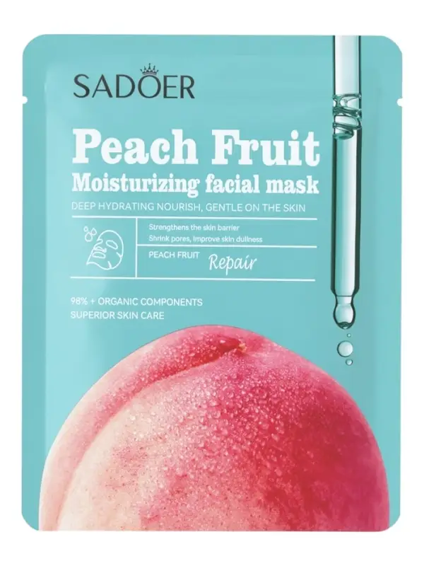 Маска тканевая увлажняющая для лица &laquo;Персик&raquo;, 25 г