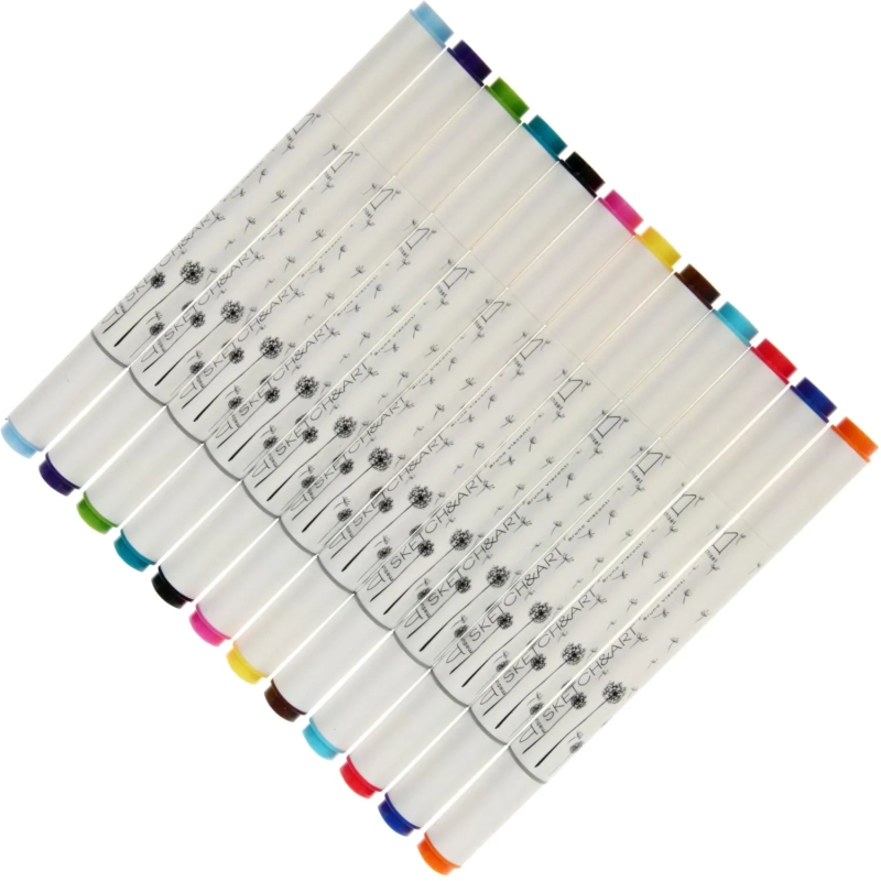 Набор маркеров ДВУС.СКЕТЧ-МАРКSKETCH&ARTБАЗОВЫЙ,12ЦВ.ПЛАС.ПЕН.,22-0076/01