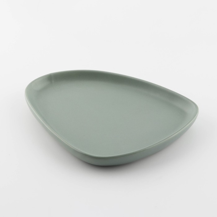 Блюдо для подачи нестандартной формы «Зелёная», 20 х 15 см Блюдо для подачи нестандартной формы «Зелёная», 20 х 15 см