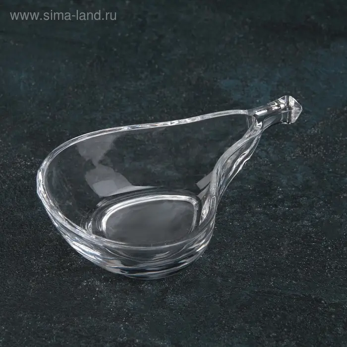 Соусник стеклянный «Груша», 100 мл, 9×14,7×4 см Соусник стеклянный «Груша», 100 мл, 9×14,7×4 см