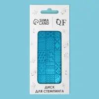 Пластина для стемпинга металлическая &laquo;Витраж&raquo;, 12&times;6 см