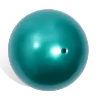 Мяч для художественной гимнастики Металлик, диаметр 19см, цвет зеленый Мяч для художественной гимнастики Металлик, диаметр 19см, цвет зеленый