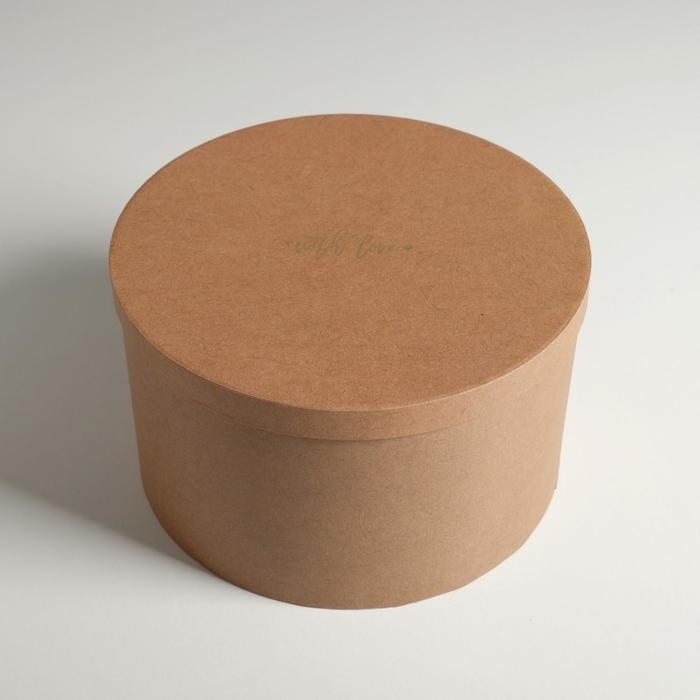 Набор шляпных коробок для цветов 3 в 1, упаковка подарочная, «Крафт», 18 х 18 х 13 см - 25 х 25 х 15 см Набор шляпных коробок для цветов 3 в 1, упаковка подарочная, «Крафт», 18 х 18 х 13 см - 25 х 25 х 15 см