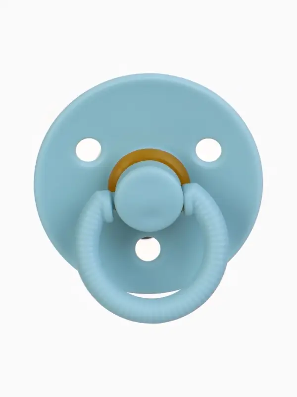 Соски-пустышки, от 0 мес., латекс, классические, в контейнере, набор из 2 шт., серо-синий/серый, M&B