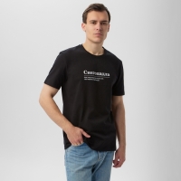 Футболка мужская KAFTAN Снегопадла, черный, размер 2XL