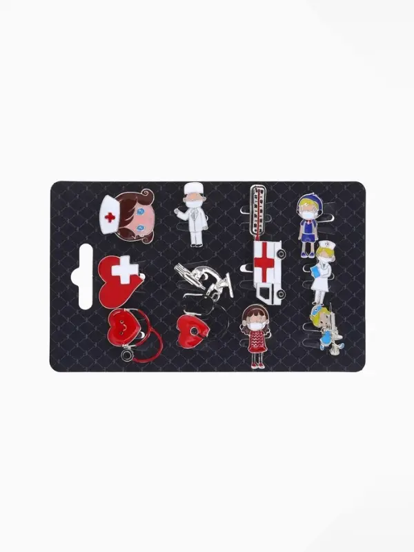 Брошь &laquo;Медицина&raquo;, форма МИКС, цвет серебро