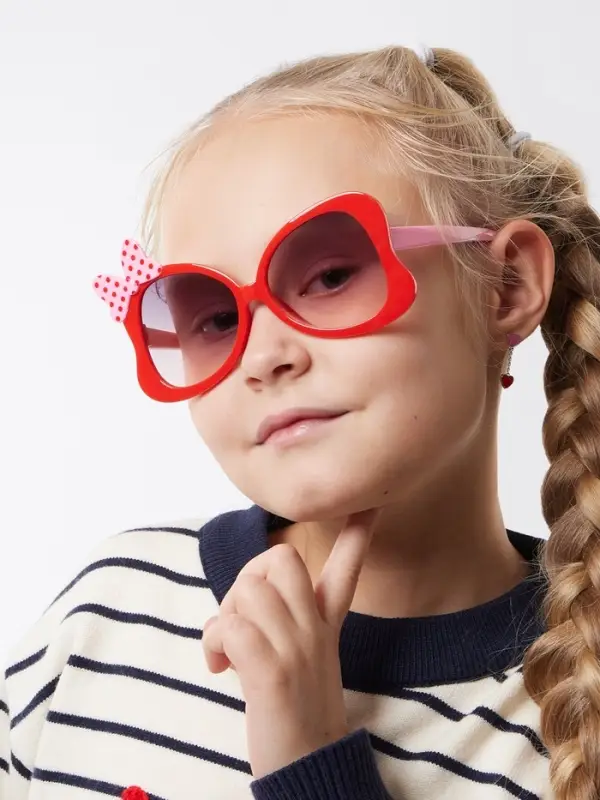 Очки солнцезащитные детские &laquo;OneSun. Бантик&raquo;, uv 400, линза 4.1&times;4.4 см, микс
