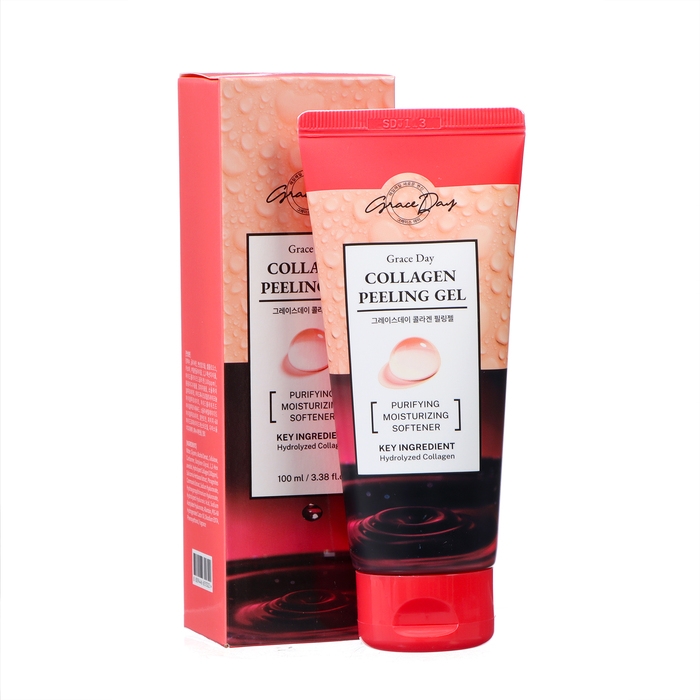 Пилинг-гель для лица Grace Day, отшелушивающий, с коллагеном, 100 мл Пилинг-гель для лица Grace Day, отшелушивающий, с коллагеном, 100 мл