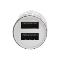 Автомобильное зарядное устройство, 2 USB, 2.1 А/1 А, МИКС