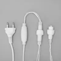 Гирлянда &laquo;Бахрома&raquo; 3&times;0.9 м, IP44, УМС, белая нить, 232 LED, свечение белое, 220 В