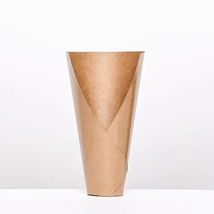 Конус флористический без дна, складной, крафт, 37.5×31 см Конус флористический без дна, складной, крафт, 37.5×31 см