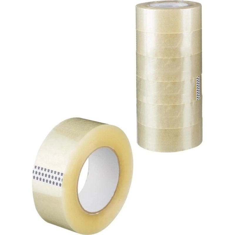 Клейкая лента упаковочная 48мм x 200м 40мкр прозрачная 6 шт/уп СПб