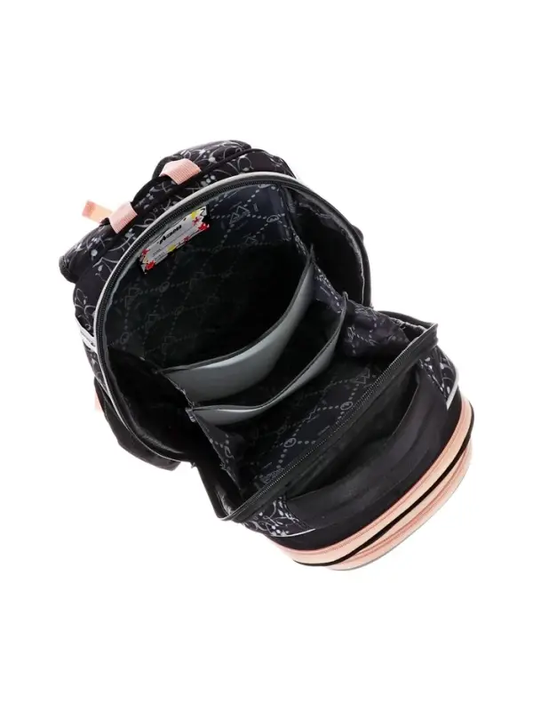 Рюкзак каркасный Across 410 40*33*15 наполн:мешок,пенал, дев, чер/сер 25-410-11 Рюкзак каркасный Across 410 40*33*15 наполн:мешок,пенал, дев, чер/сер 25-410-11