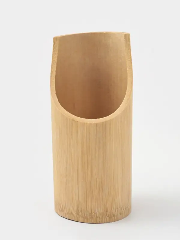 Набор кухонных принадлежностей Доляна &laquo;Бамбуковый лес&raquo;, 5 предметов на подставке: 2 лопатки, 3 ложки