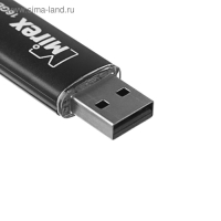 Флешка Mirex SMART BLACK, 16 Гб, USB2.0, USB/microUSB, чт до 25 Мб/с, зап до 15 Мб/с, черная