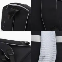 Рюкзак школьный, &laquo;Уставший кот&raquo;, 5 карманов, 2 отделения, 31&times;13.5&times;45 см, чёрный