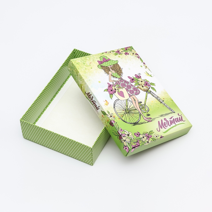 Подарочная коробка сборная Подарочная коробка сборная "Мечтай", 21 х 15 х 5,7 см