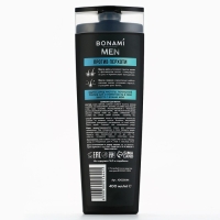 Шампунь для всех типов волос против перхоти For men, глубокое очищение, 400 мл , BONAMI
