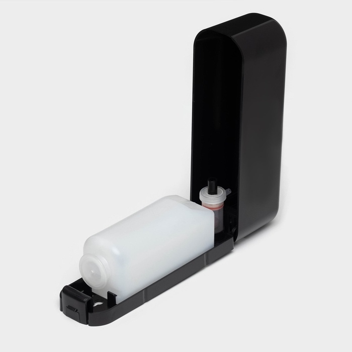 Диспенсер для мыла SAVANNA, механический, 350 мл, пластик, чёрный Диспенсер для мыла SAVANNA, механический, 350 мл, пластик, чёрный