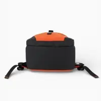 Рюкзак, 27*13*38,5 см, 2 отд 3н/карм, Комби, Водонепрон. дно, оранж/черн