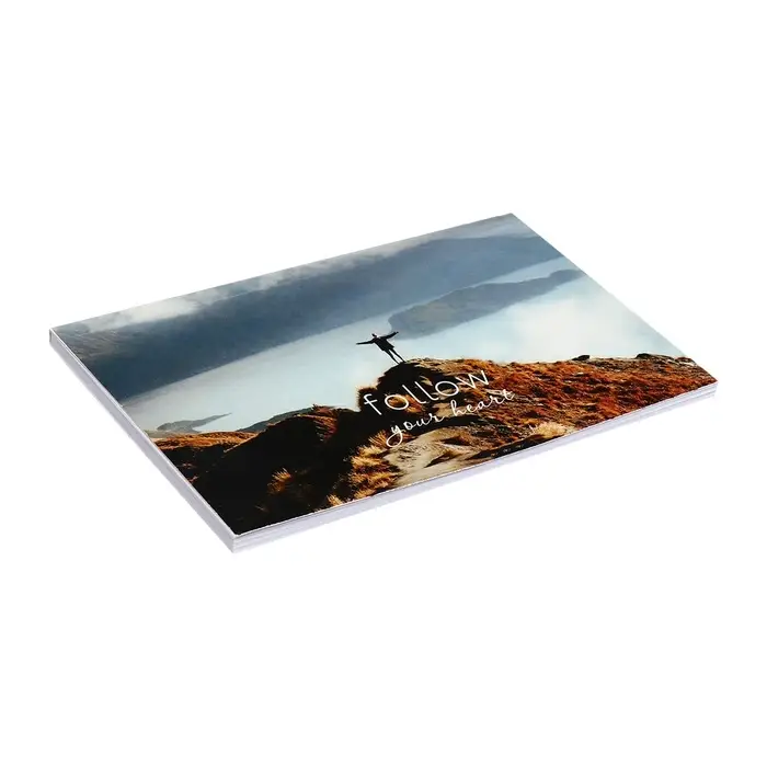 Планинг недатированный A6, с открывными листами, 50 листов, на склейке, мягкая обложка, Следуй за своим сердцем