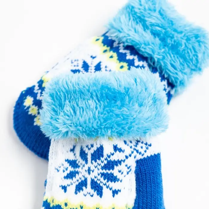 Варежки детские, голубые, размер 13 (2-4 года) Варежки детские, голубые, размер 13 (2-4 года)