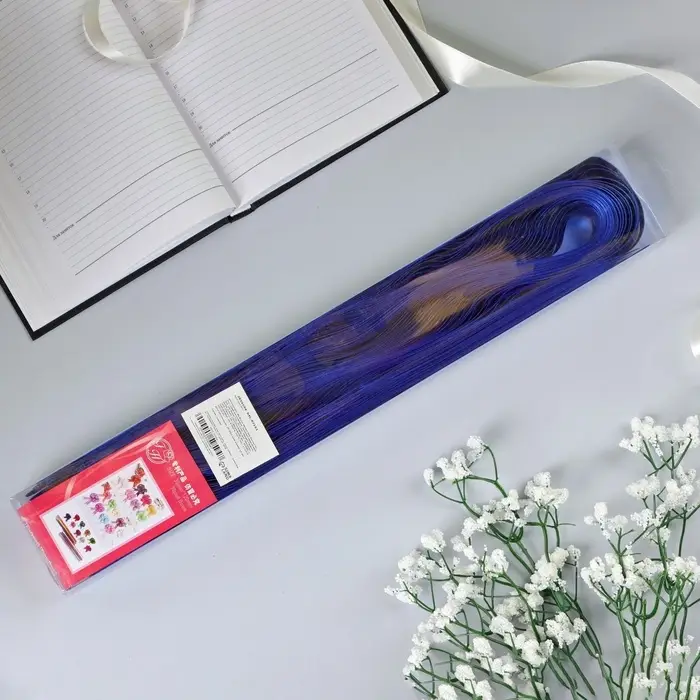 Подарочный бант - шар №3 простой, синий, для упаковки подарков