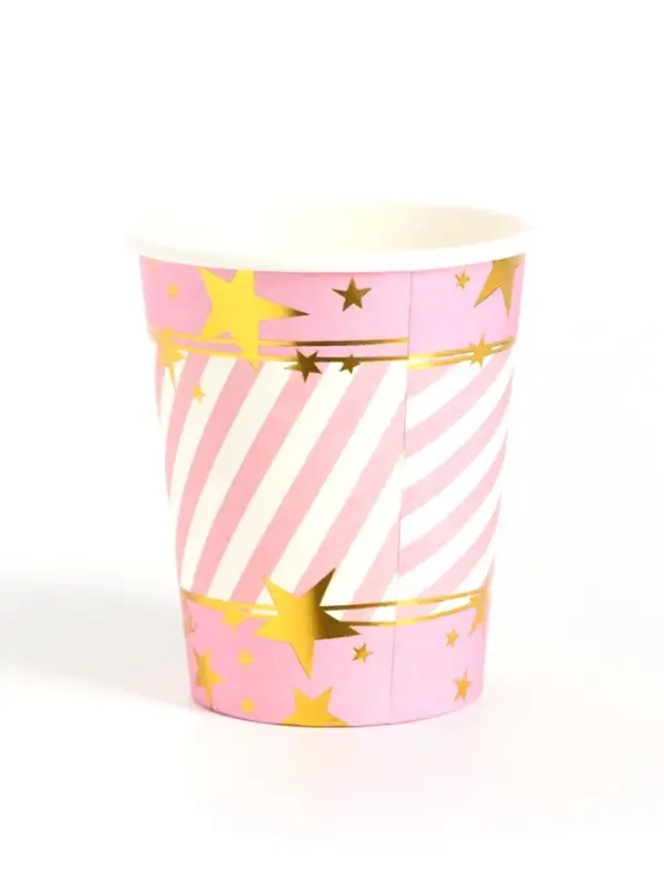 Стакан одноразовый бумажный с тиснением, 250 мл, Минни Маус