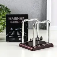 Маятник настольный антистресс &laquo;Шары Ньютона. Колыбель техно&raquo;, квадрат, 9&times;9&times;7.5 см