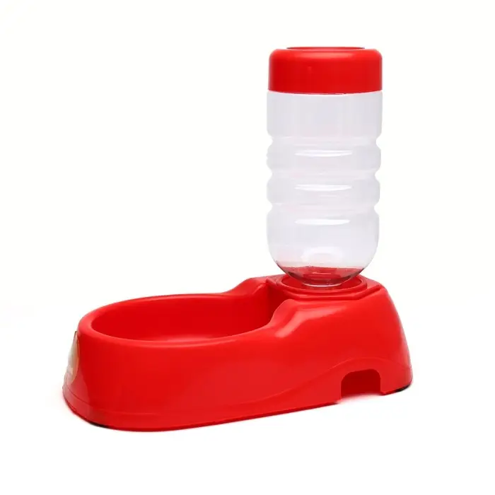 Автопоилка малая со съёмной бутылкой, 260 мл, красная Автопоилка малая со съёмной бутылкой, 260 мл, красная