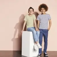 Футболка Miles Kids белая с красным, размер 08Y