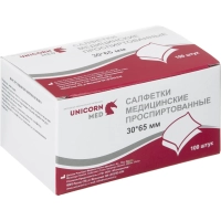 Салфетка спиртовая, антисептическая, этил. сп. 30х65мм SOYUZ 100шт/уп