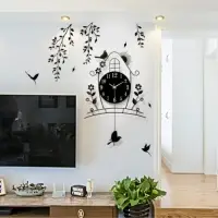 Часы настенные интерьерные, с маятником &laquo;Домик&raquo;, плавный ход, 46&times;72 см, чёрные