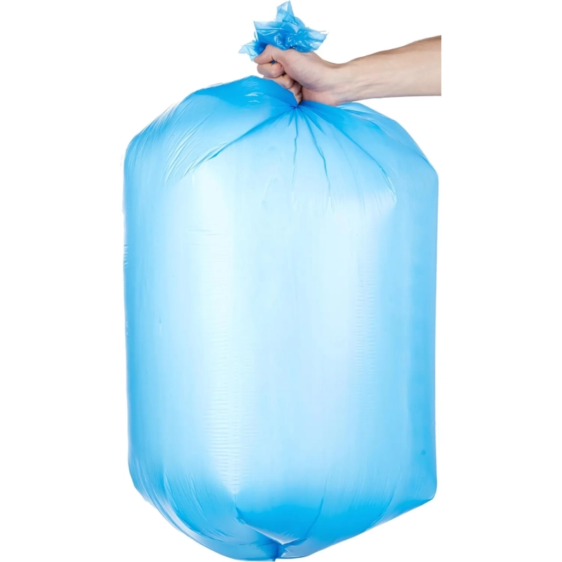 Мешки для мусора ПНД 120л 18мкм 20шт/уп синие 70х110см_Green Pack