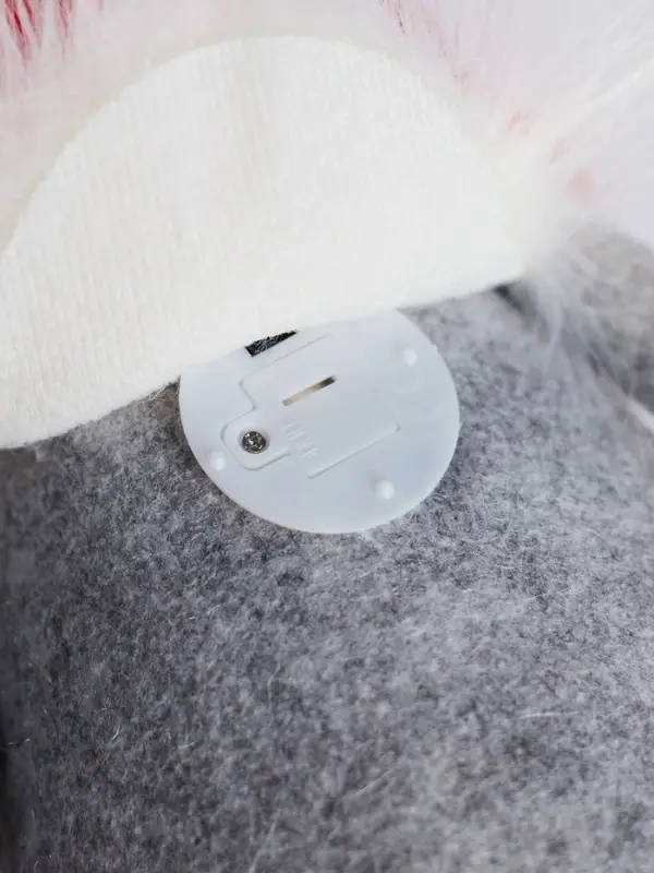 Светодиодная фигура &laquo;Гномик в красной шапке&raquo; 60 см, текстиль, 1 LED, от батареек LR1130&times;3, свечение тёплое белое