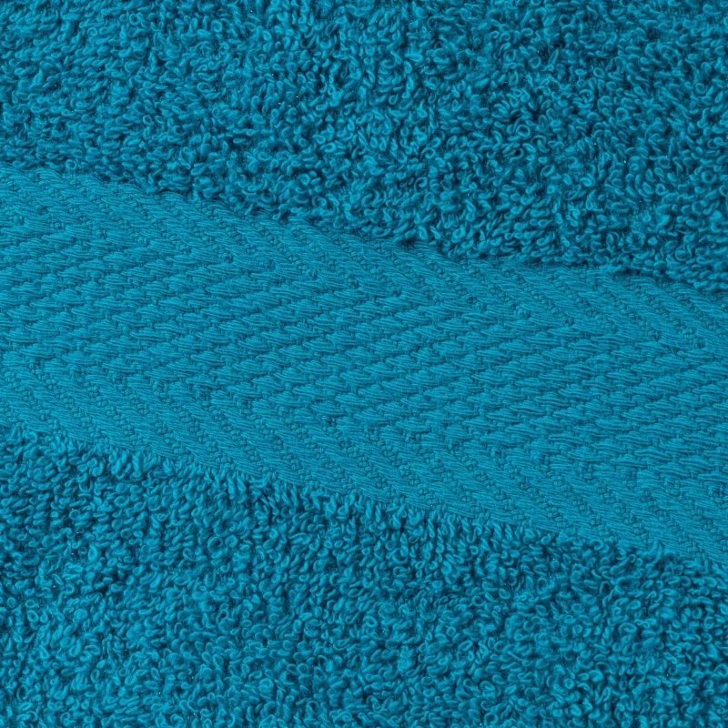 Набор полотенец махровых бордюр 440 г/м2, 50х90 бирюзовый, 10шт