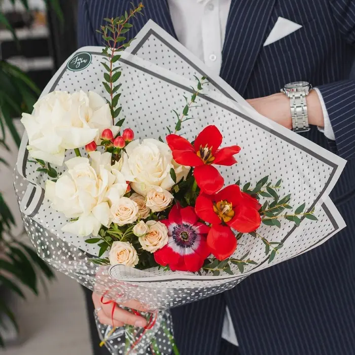 Пергамент для цветов «С любовью», 50 х 70 см Пергамент для цветов «С любовью», 50 х 70 см