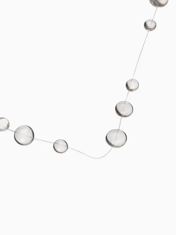 Колье на леске Колье на леске "Капля росы", цвет былй в серебре