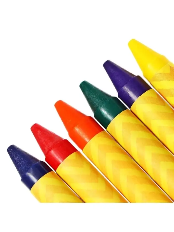 Мелки восковые Calligrata, цветные, 6 цветов, 93&times;8 мм