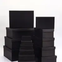 Набор подарочных коробок 15 в 1 &laquo;Графит&raquo; 47.5&times;36&times;17.5 - 13&times;8&times;4.5 см