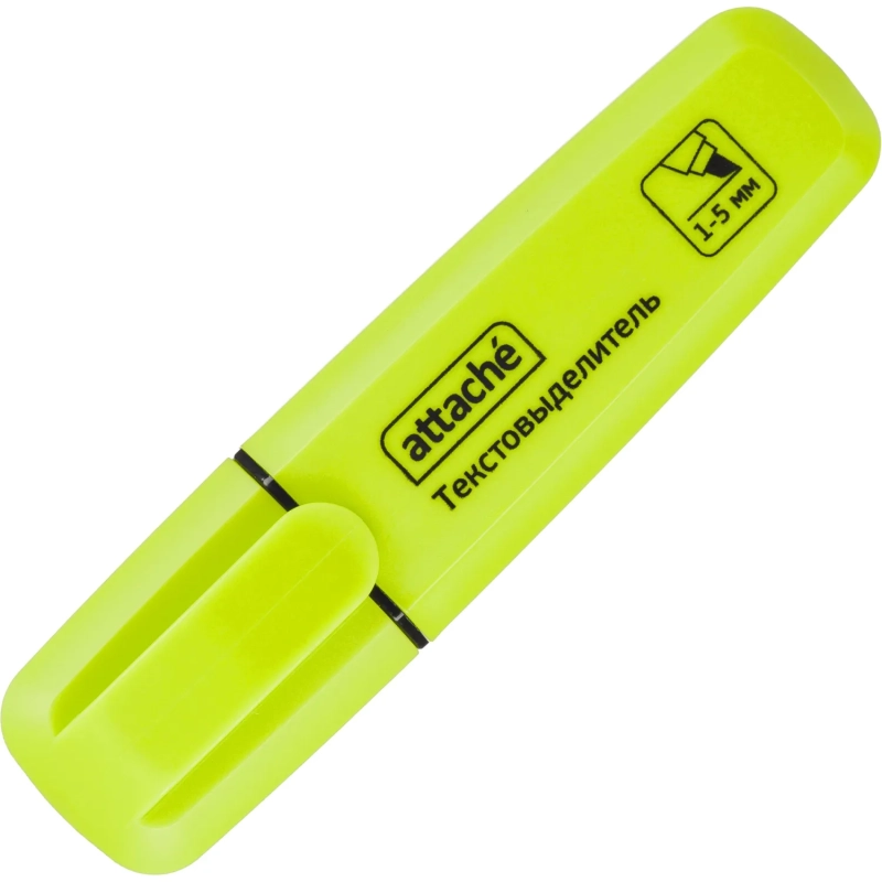 Маркер текстовыделитель Attache Palette 1-5мм желтый HL6010