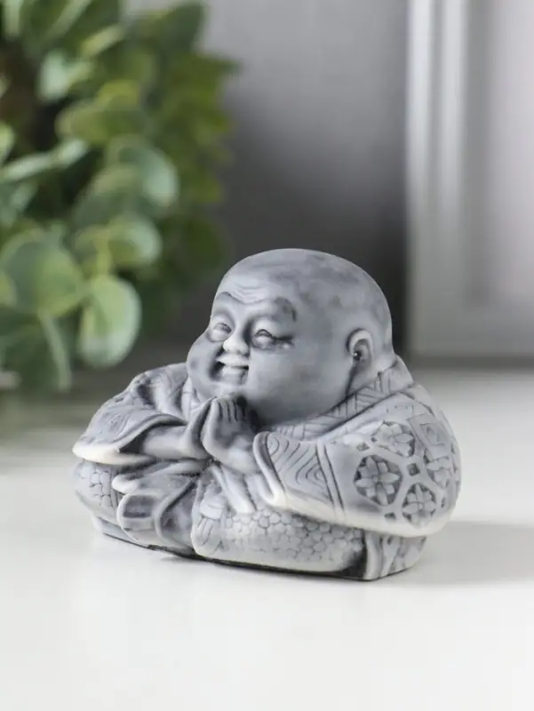 Фигурка &laquo;Китайский Будда&raquo;, мраморная крошка, 5.5 см
