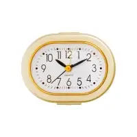 Будильник &laquo;Кантик&raquo; с подсветкой, 10&times;7.5 см, от батарейки АА, золотой