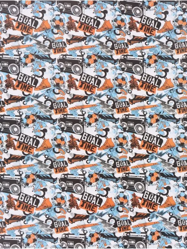 Бумага упаковочная &laquo;Футбол&raquo;, глянец, 70&times;100 см, 1 лист