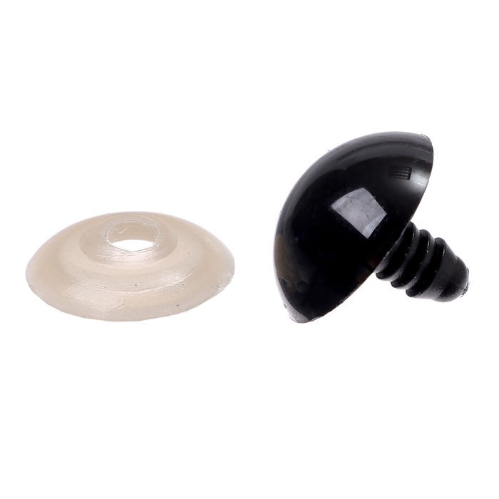 Глаза винтовые с заглушками, набор 10 шт., размер 1 шт. — 2 см, цвет чёрный Глаза винтовые с заглушками, набор 10 шт., размер 1 шт. — 2 см, цвет чёрный