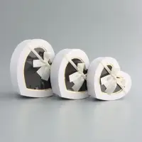 Набор коробок 3 в 1 сердца 22 х 20 х 9;  18.5 х 17 х 7.5; 1 6 х 14 х 6 см